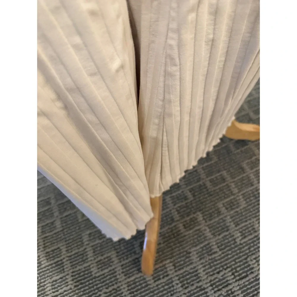 Offline by Aerie Ribbed Wide Leg Lounge Pants‎ Cream XL TG